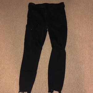 American Eagle Super High Rise Ripped Jeggings